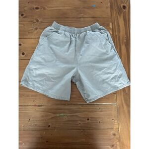 TKS Basics Boys Khaki Chino Shorts Size L 14-16 Tan Cotton Elastic Waist